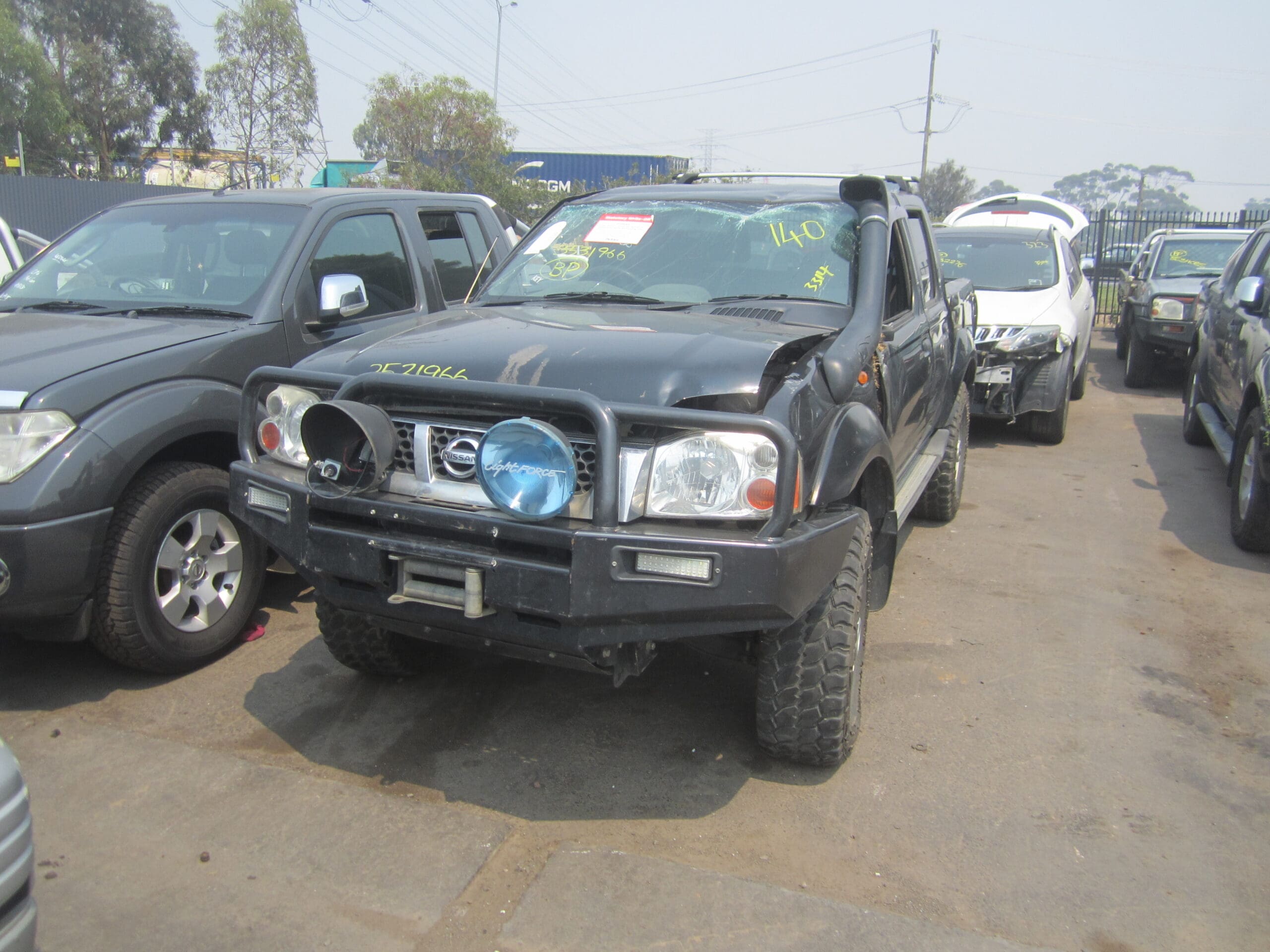 NISSAN NAVARA D22 ZD30 TURBO DIESEL BLACK 2006 WRECKING