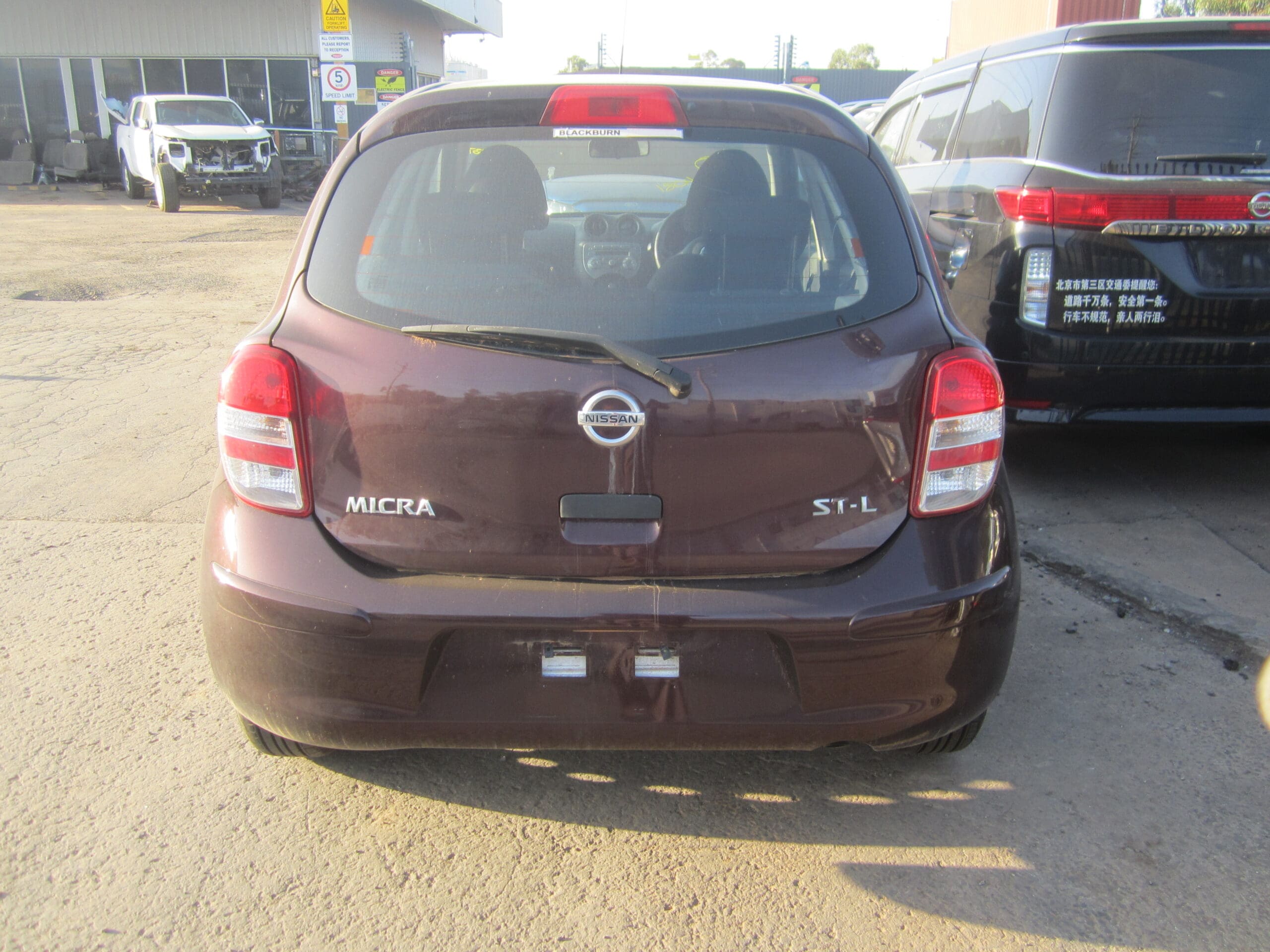 NISSAN MICRA K13 ST-L 1.2 LITRE 2012 WRECKING