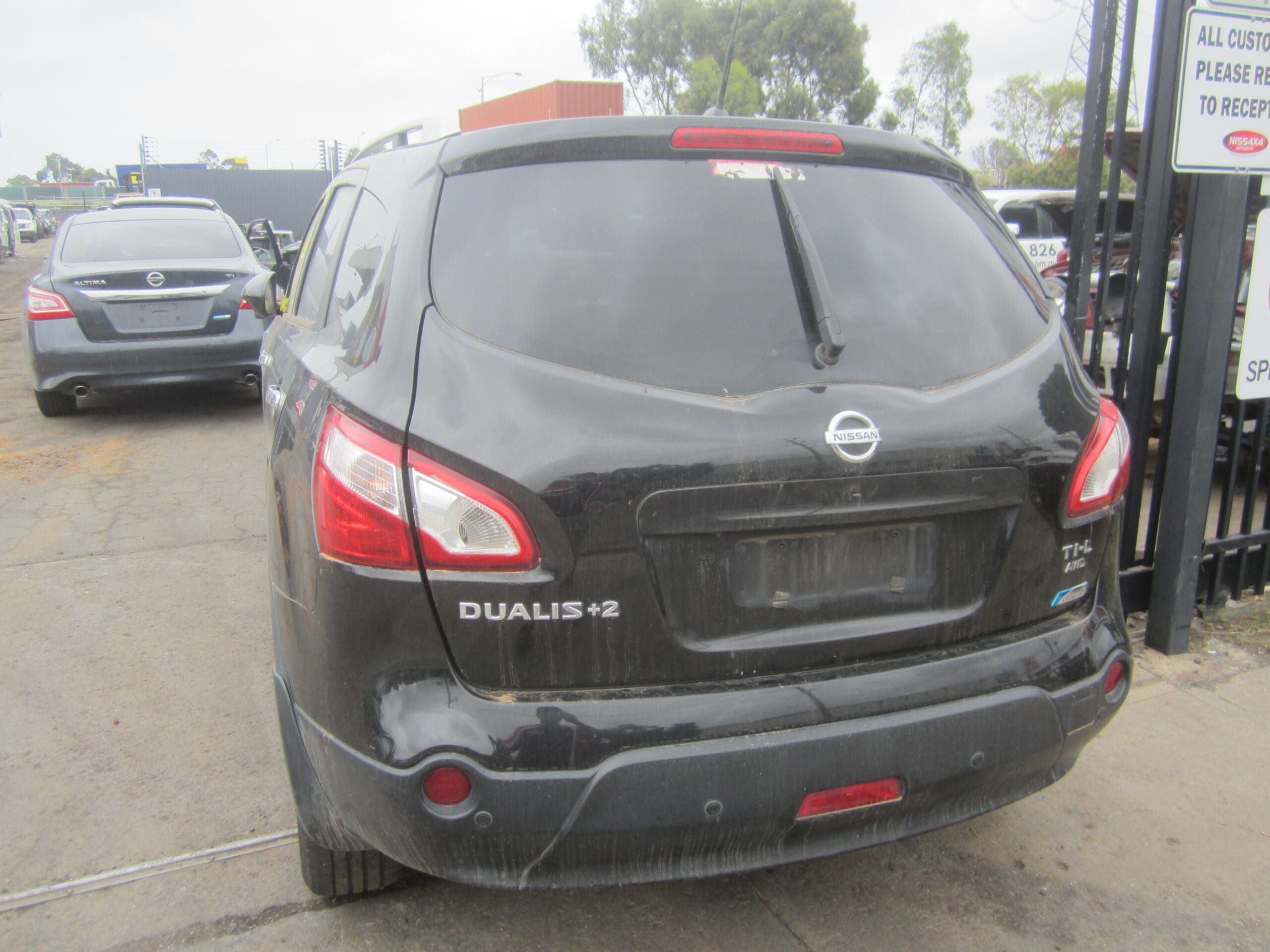 NISSAN DUALIS J10 +2 Ti-L 7 SEAT MR20 4X4 AUTO BLACK 2012 WRECKING