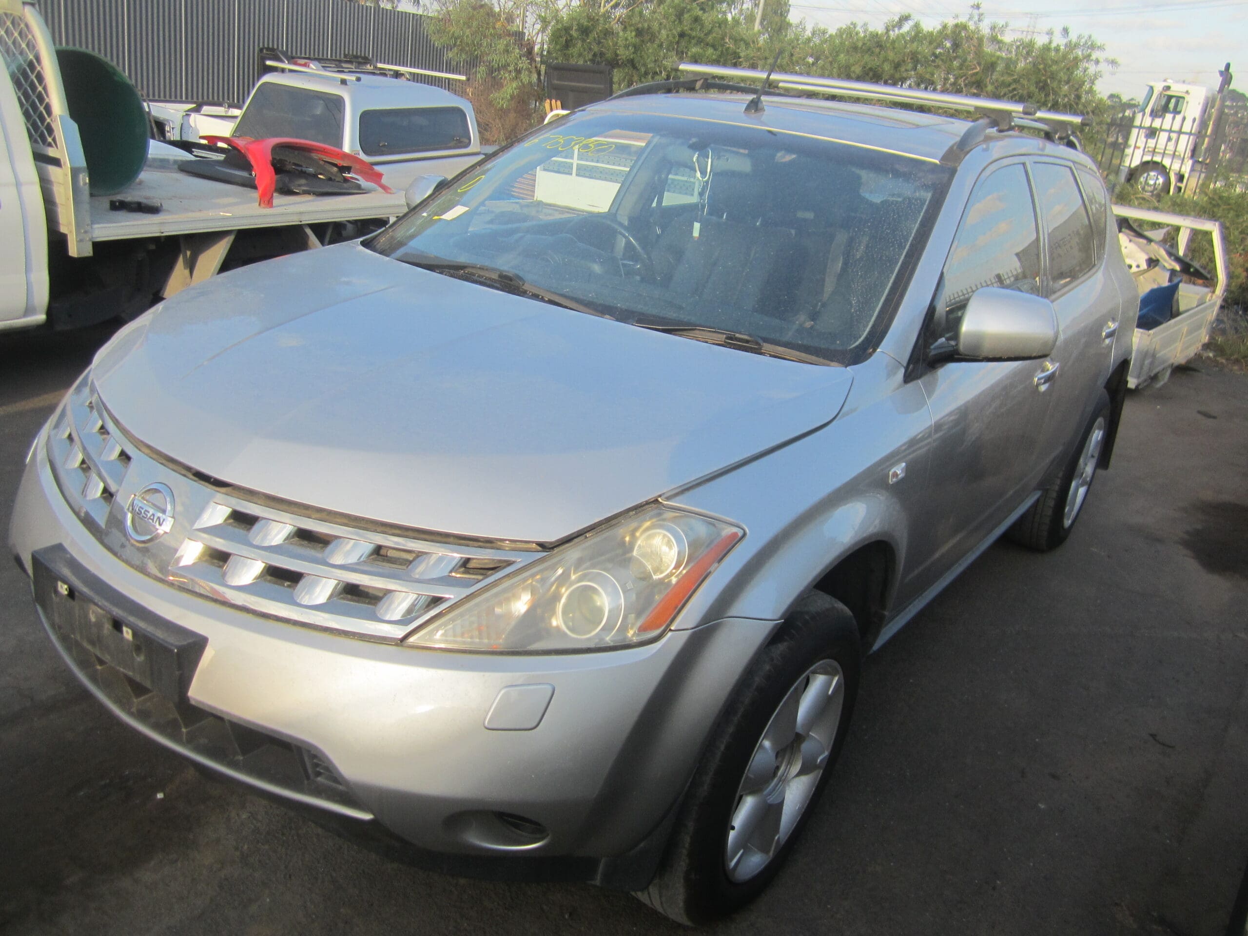 NISSAN MURANO Z50 Ti VQ35 V6 PETROL AWD SILVER 2007 WRECKING