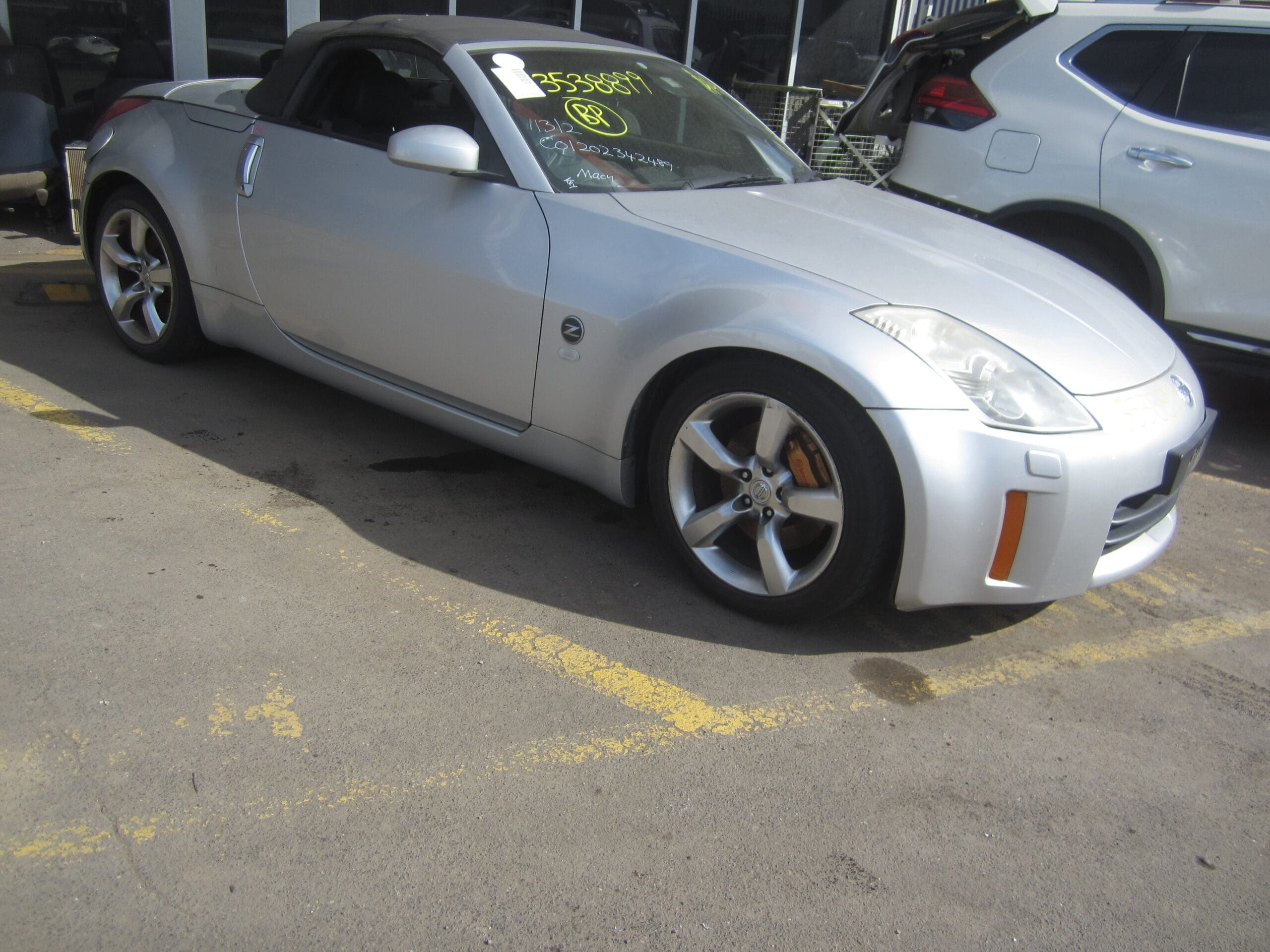 NISSAN 350Z Z33 CONVERTIBLE SOFT TOP VQ35 2006 WRECKING
