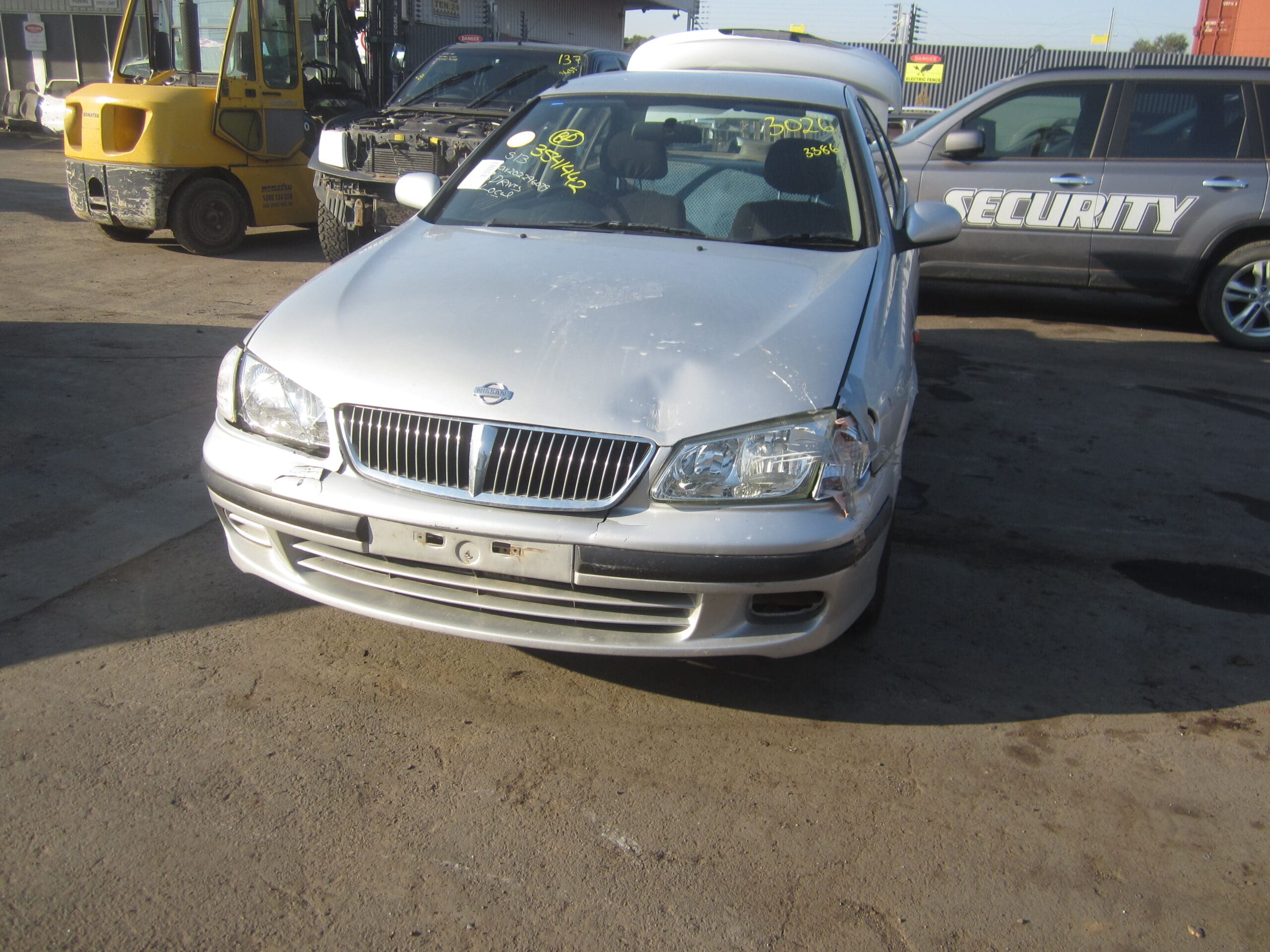 NISSAN PULSAR N16 SEDAN QG18 SILVER 2001 WRECKING