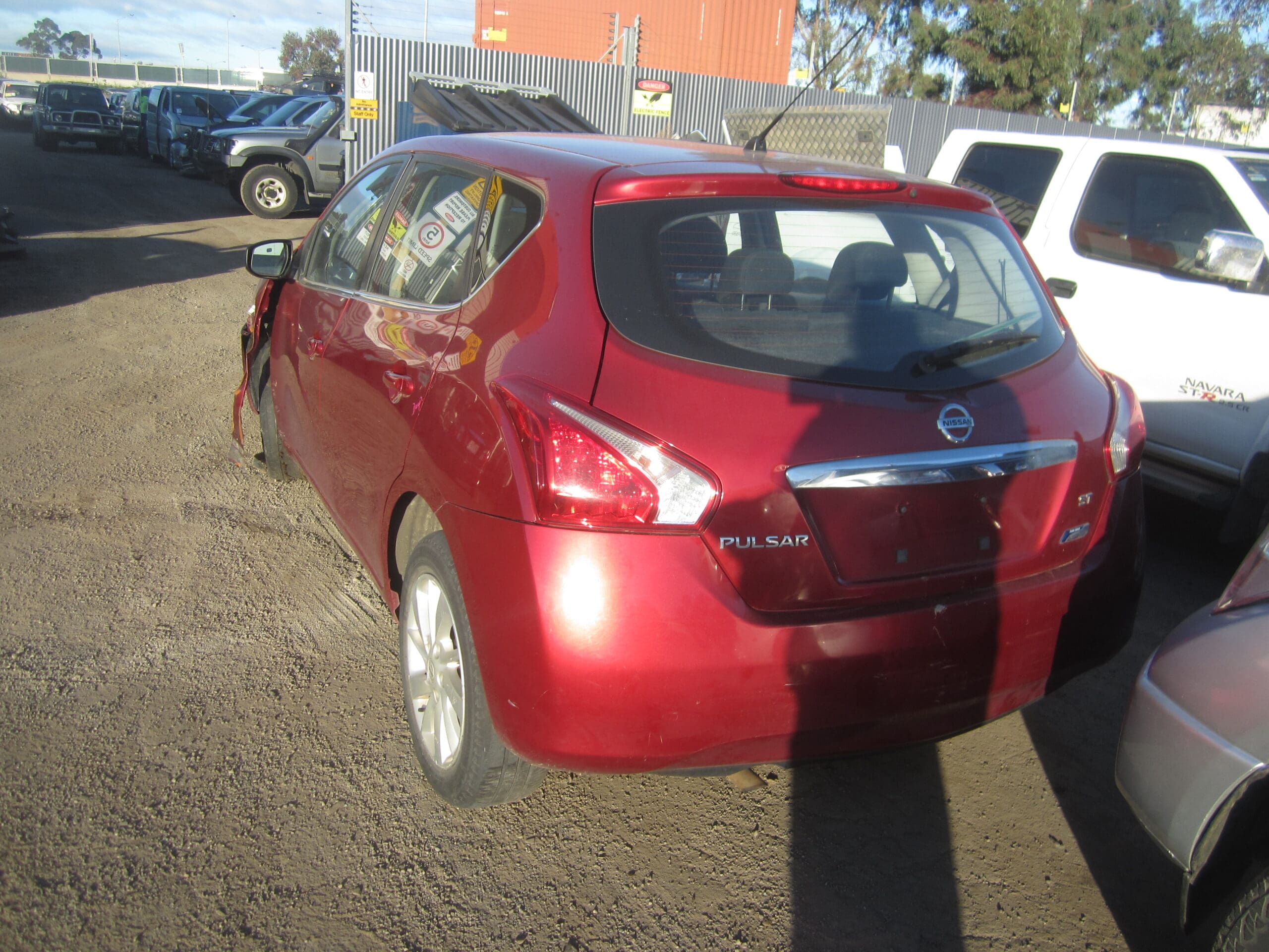 NISSAN PULSAR C12 ST AUTO HATCH RED 2015 WRECKING