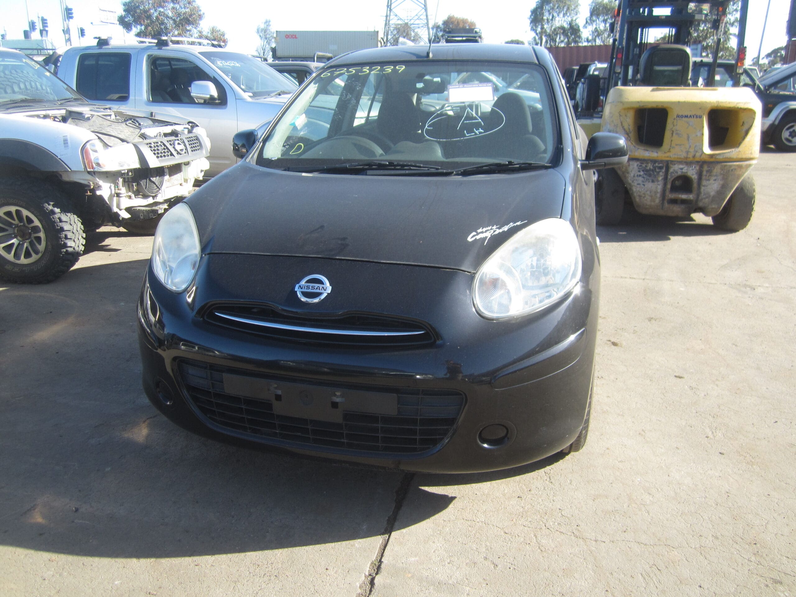 NISSAN MICRA K13 ST-L BLACK 2012 WRECKING