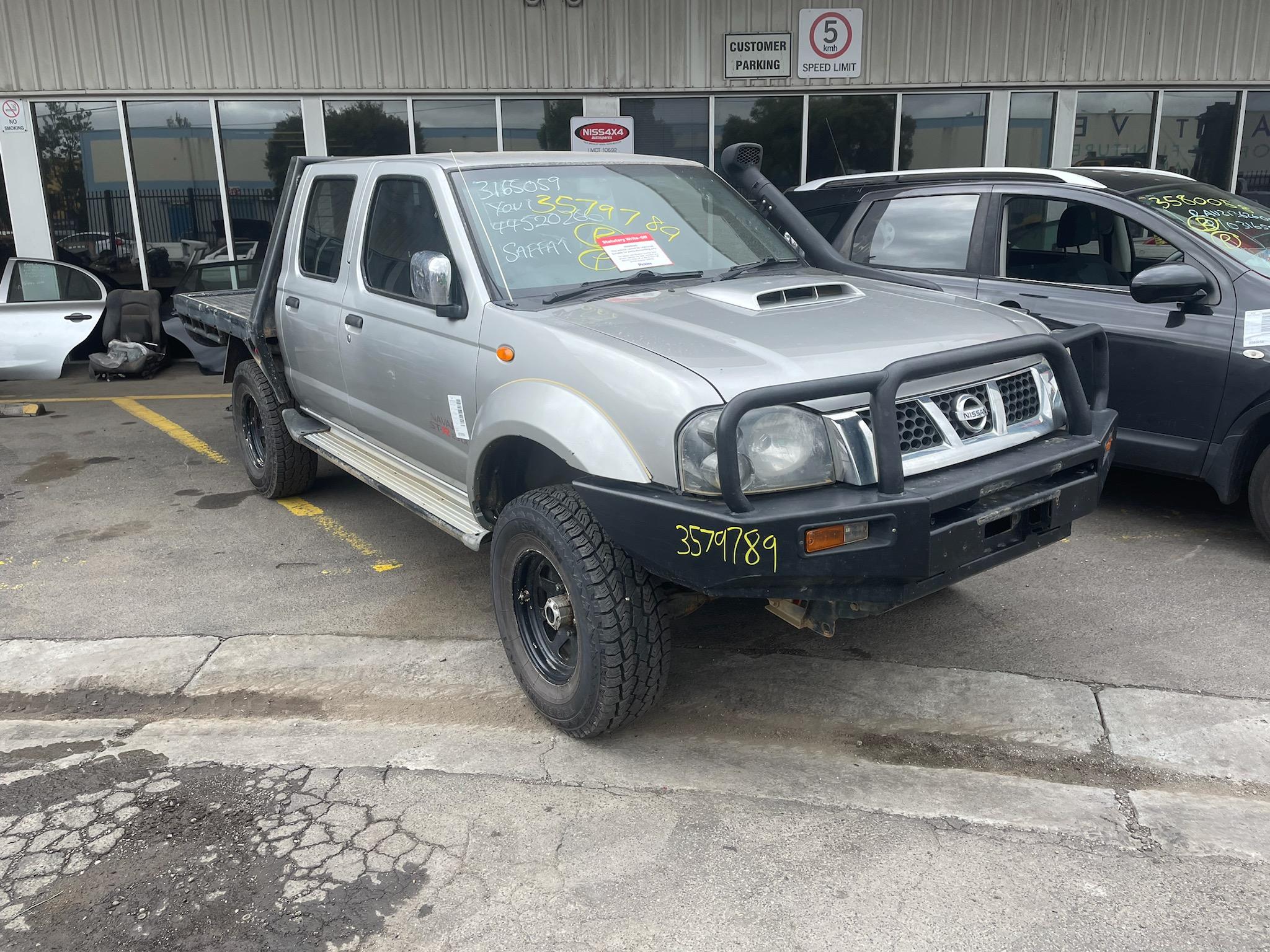 NISSAN NAVARA D22 ST-R YD25 DIESEL SILVER STEEL TRAY 2009 WRECKING