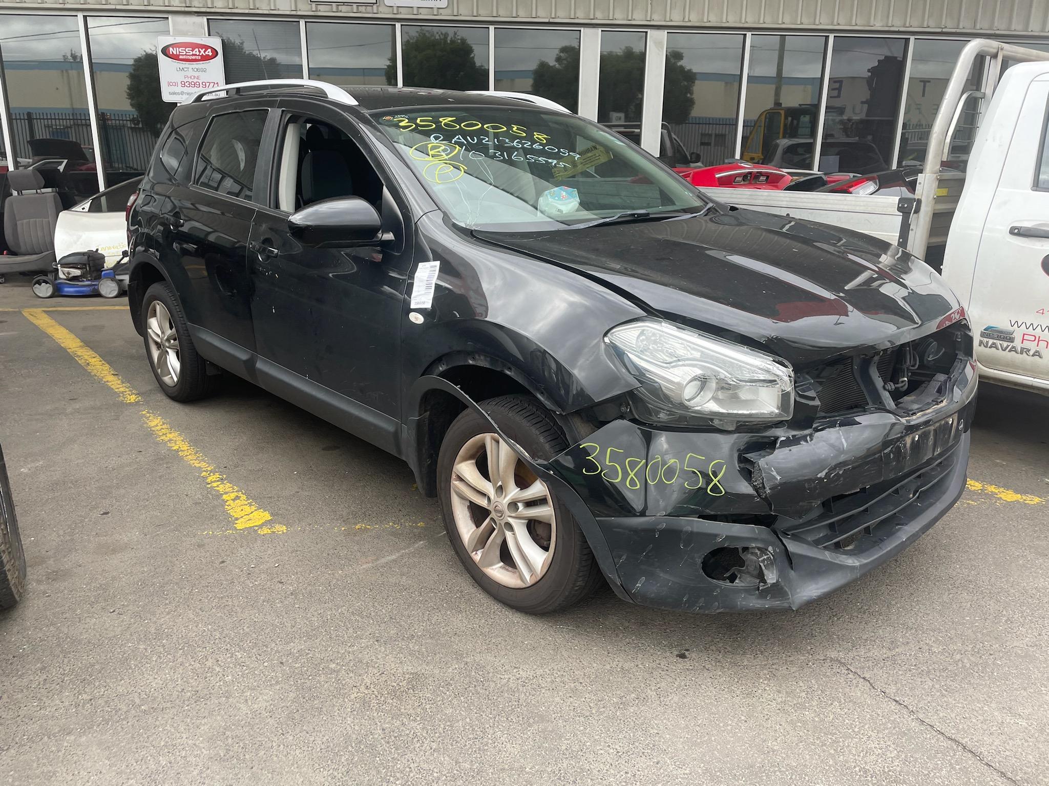 NISSAN DUALIS J10 PLUS 2 SEVEN SEATER ST 2L AUTO BLACK 2012 WRECKING