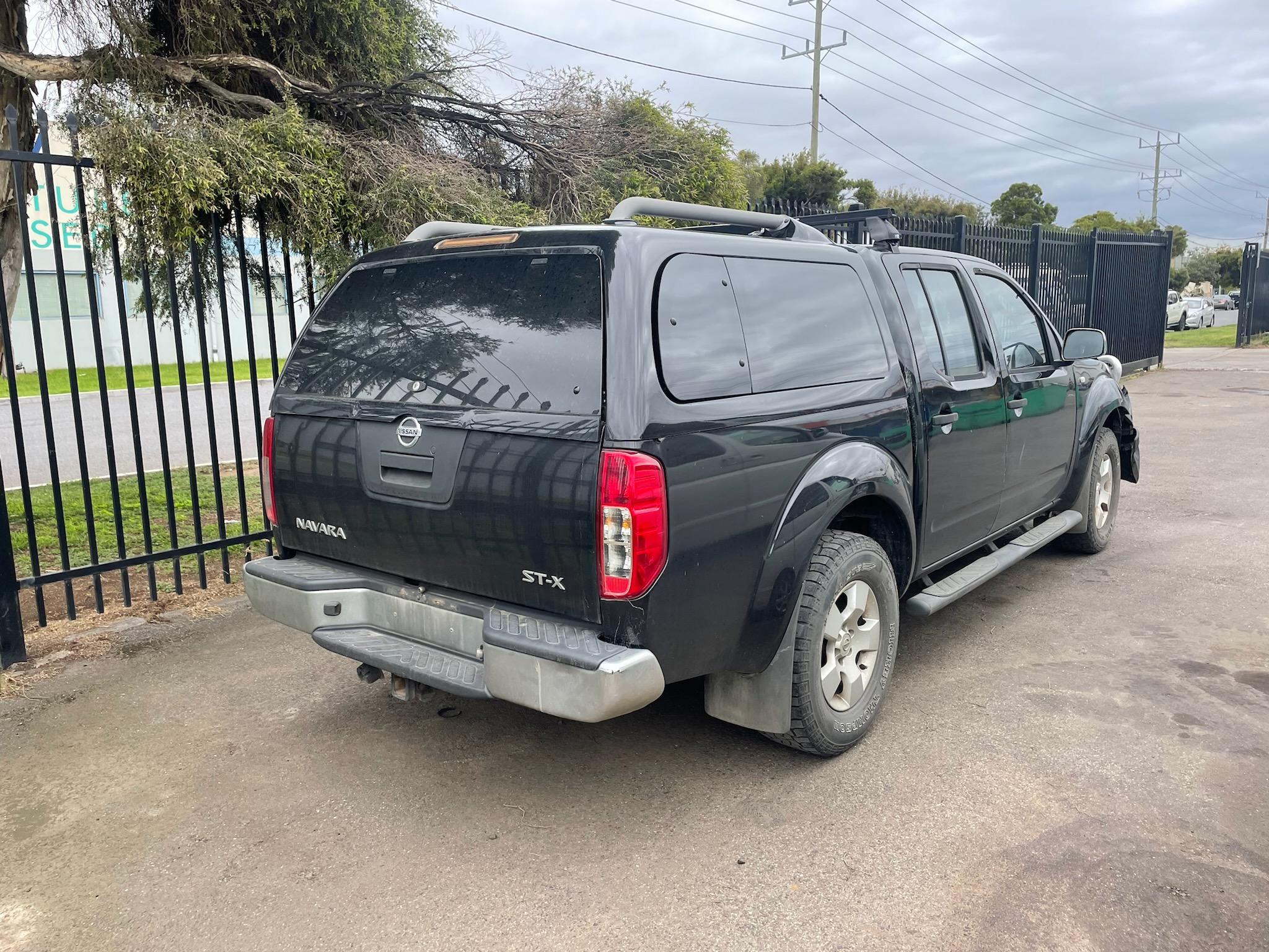 NISSAN NAVARA D40 VSK SPAIN YD25 BLACK CANOPY 2007 WRECKING