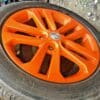 NISSAN JUKE F15 ST-S ALLOY WHEEL ORANGE COLOR SET OF 4 GENUINE USED 2011 - 2019 - Image 4