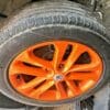 NISSAN JUKE F15 ST-S ALLOY WHEEL ORANGE COLOR SET OF 4 GENUINE USED 2011 - 2019 - Image 2