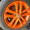 NISSAN JUKE F15 ST-S ALLOY WHEEL ORANGE COLOR SET OF 4 GENUINE USED 2011 - 2019 - Image 5
