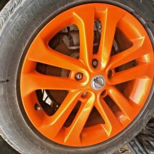 NISSAN JUKE F15 ST-S ALLOY WHEEL ORANGE COLOR SET OF 4 GENUINE USED 2011 - 2019